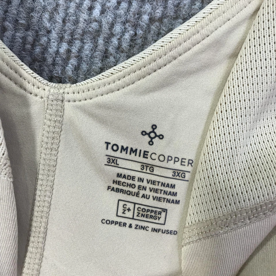 Tommie Copper Sports Bra Womens 3XL Zip Front Activewear Shoulder Support Gym - Image 4 of 4