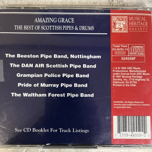 AMAZING GRACE - BEST OF SCOTTISH PIPES & DRUMS - MINT 2 CD -NNN - Picture 2 of 2