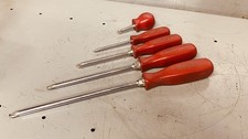 Snap-on 5 Pc Ssdz Red Handle Phillips Screwdriver Set