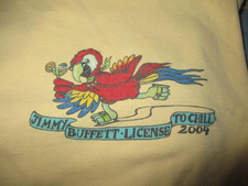 Jimmy Buffet 2004 "License to Chill" tour shirt: Large
