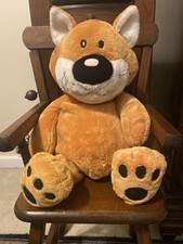 Vintage Garfield Plush Amela Design Large Orange Stuffed Cat 1980s Collectible