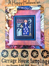 Carriage House Samplings A HAPPY HALLOWE'EN Cross Stitch Pattern Only Halloween