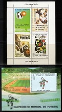 Sao Tome 1989 Mi#1116/1119 Mini-Sheet + Mi#Bl.194 WORLD CUP ITALY 90 MNH