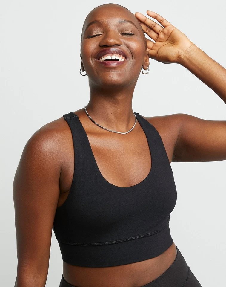 Hanes Bralette Originals Longline Feminino Elástico Parte Inferior Larga Cobertura Extra