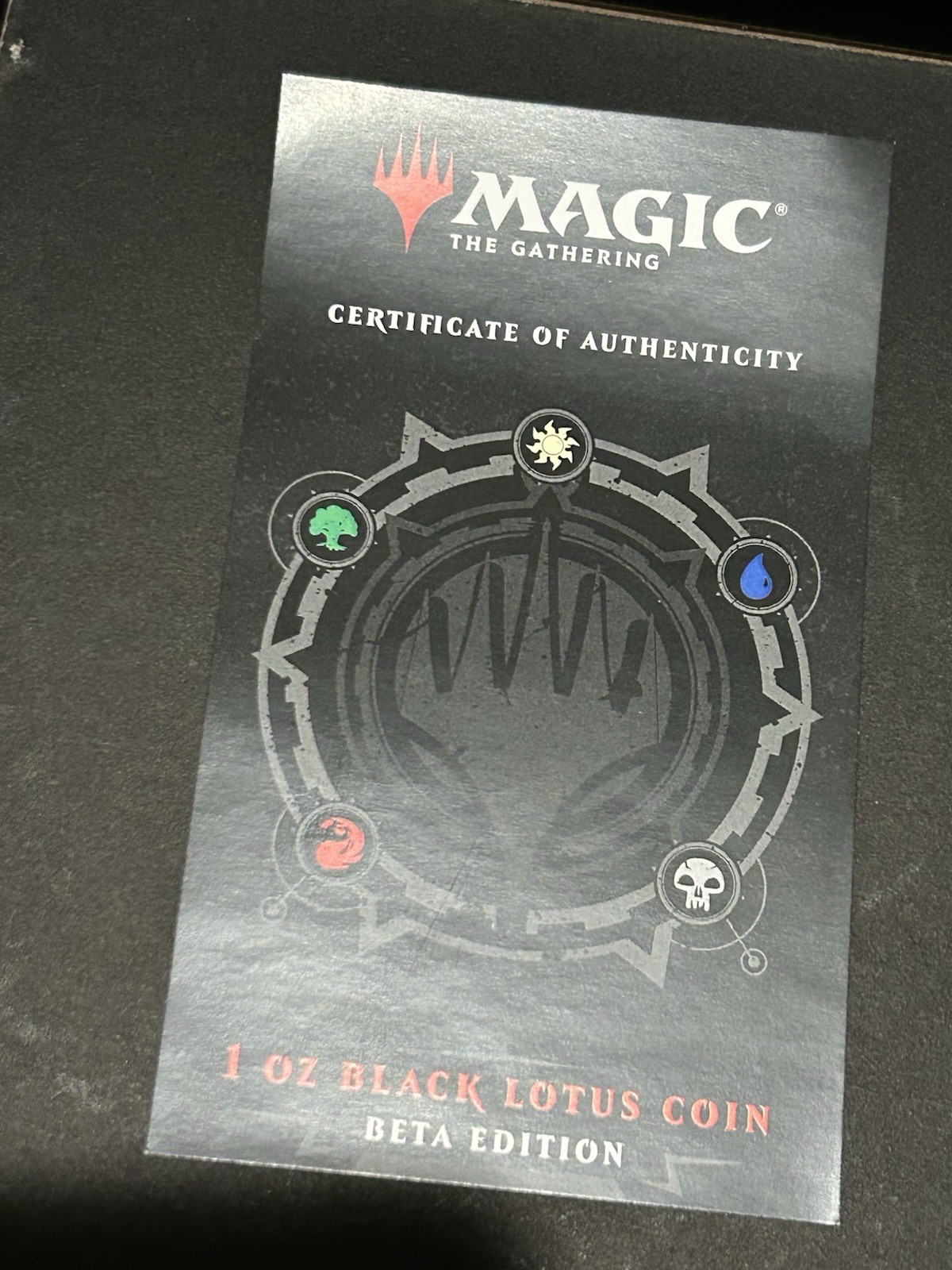 2024 Somoa Magic the Gathering Beta Black Lotus 1oz Silver Coin With COA view 5