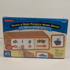 LAKESHORE TOUCH  READ PHONICS WORD MATCH BLENDS  DIGRAPHS GG367 NEW/SEALED K-2