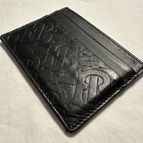 Burberry Schwarz Echtleder Kartenetui Geldbörse Cardholder Tasche - Bild 7 von 17