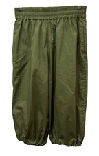 Baum Und Pferdgarten Balloon Cotton Crop Green Pants Lagenlook Artsy 30" Waist