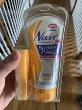  Shower Power Exfoliating Hair Remover Exfoliating Nair 5.1 oz Hair Remover NEW.