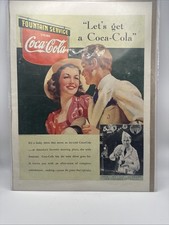 Harvey’s Wallhangers Cola Cola Sign Original Vintage 10”X 7” Made In USA