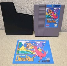 Original NES Nintendo ADVENTURES of DINO RIKI Game w/ Booklet + Sleeve