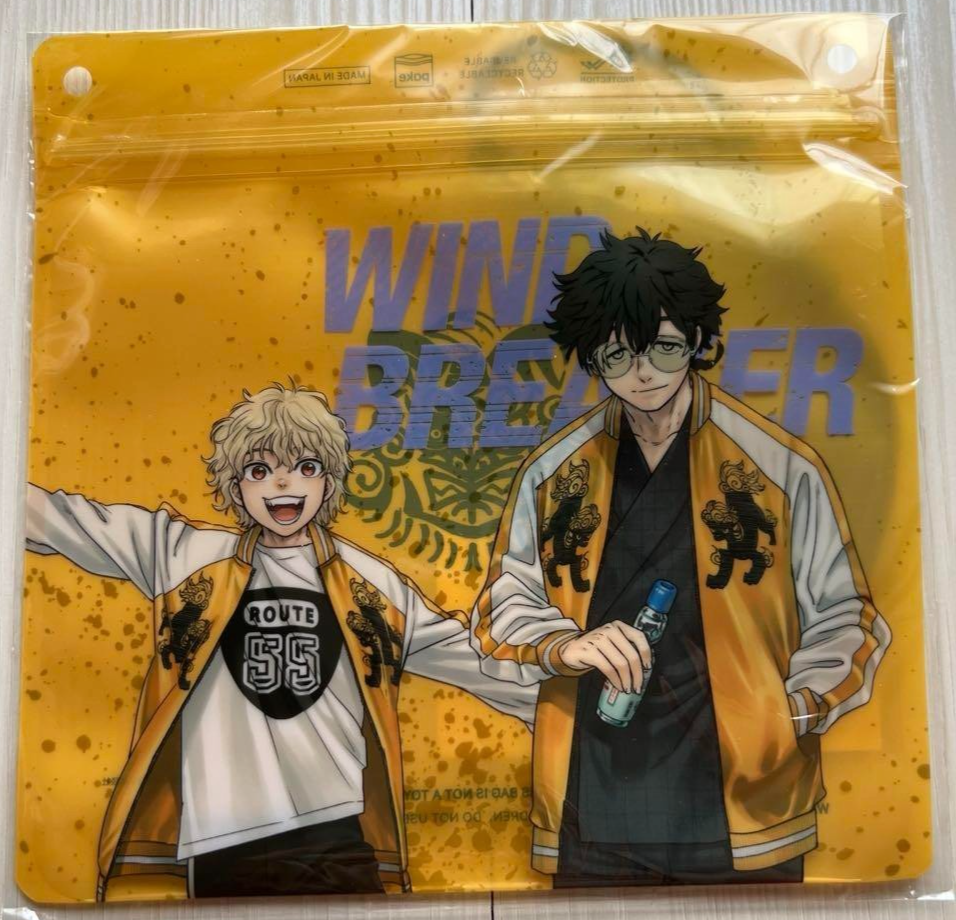 Japanese anime Wind Breaker Zip Bag Jo Togame Choji Tomiyama | eBay