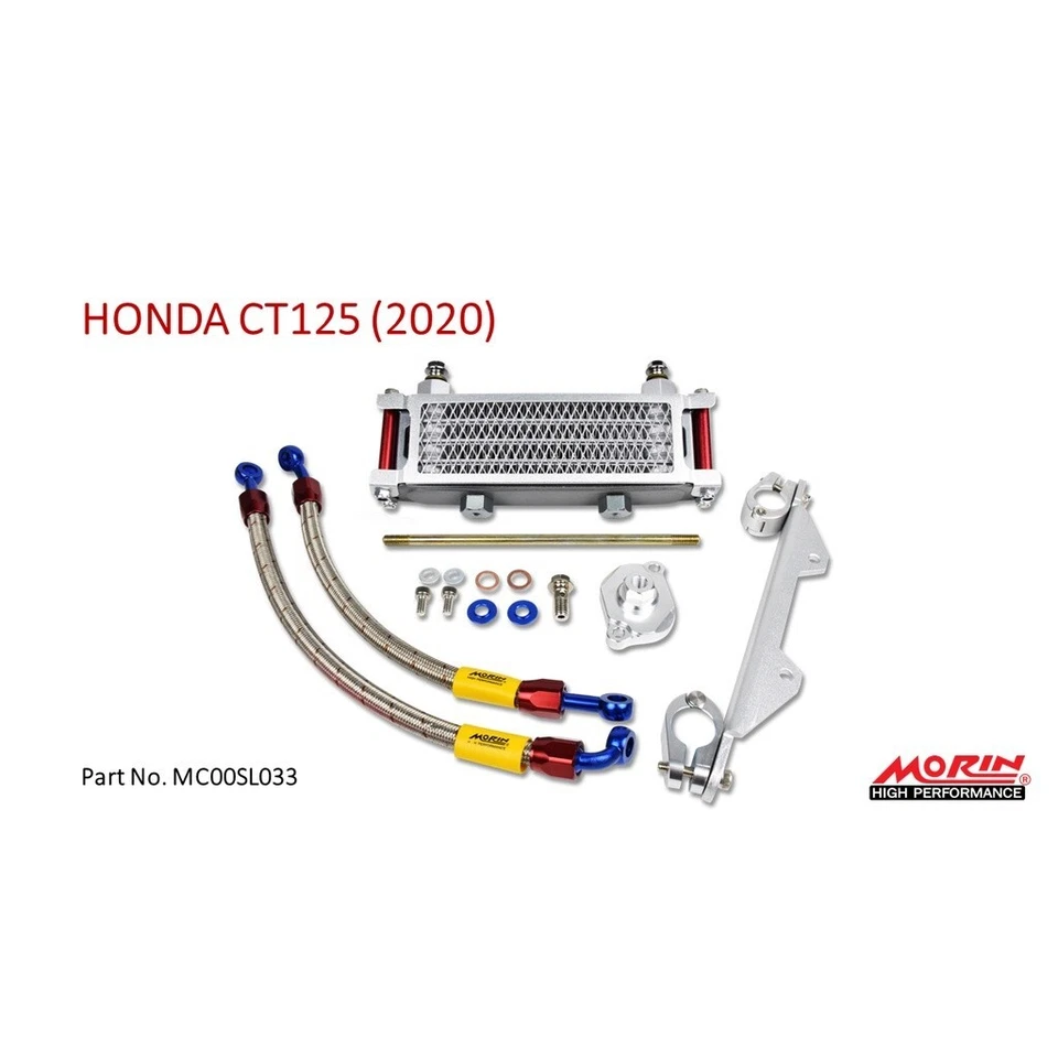KIT DE MONTAJE MOTOR MORIN ENFRIADOR DE ACEITE RADIADOR K24 para HONDA Ct125 Trail125 2020 Foto 3 de 4