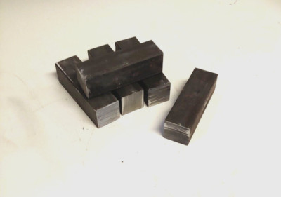 5 pk Hardy tool A36 metal blacksmith anvil steel 1'' Solid Square bar 4'' 5+lbs   