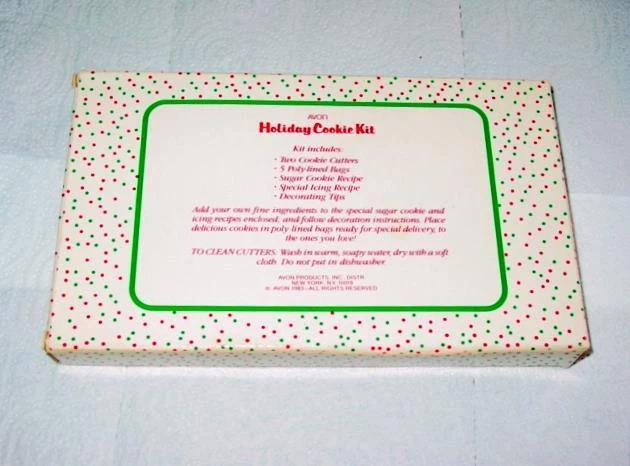 Kit de galletas de vacaciones Avon de colección - cortadores de galletas, bolsas de Navidad, recetas (NUEVO) Foto 2 de 3