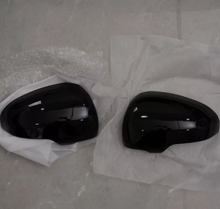 Juego de 2 tapas de tapa de espejo retrovisor lateral izquierdo + derecho para Toyota Prius 2010-2015 negro brillante Foto 2 de 4