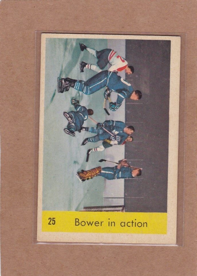 Bower in Action #25 (Hockey Cards 1959 Parkhurst) — is it worth grading?