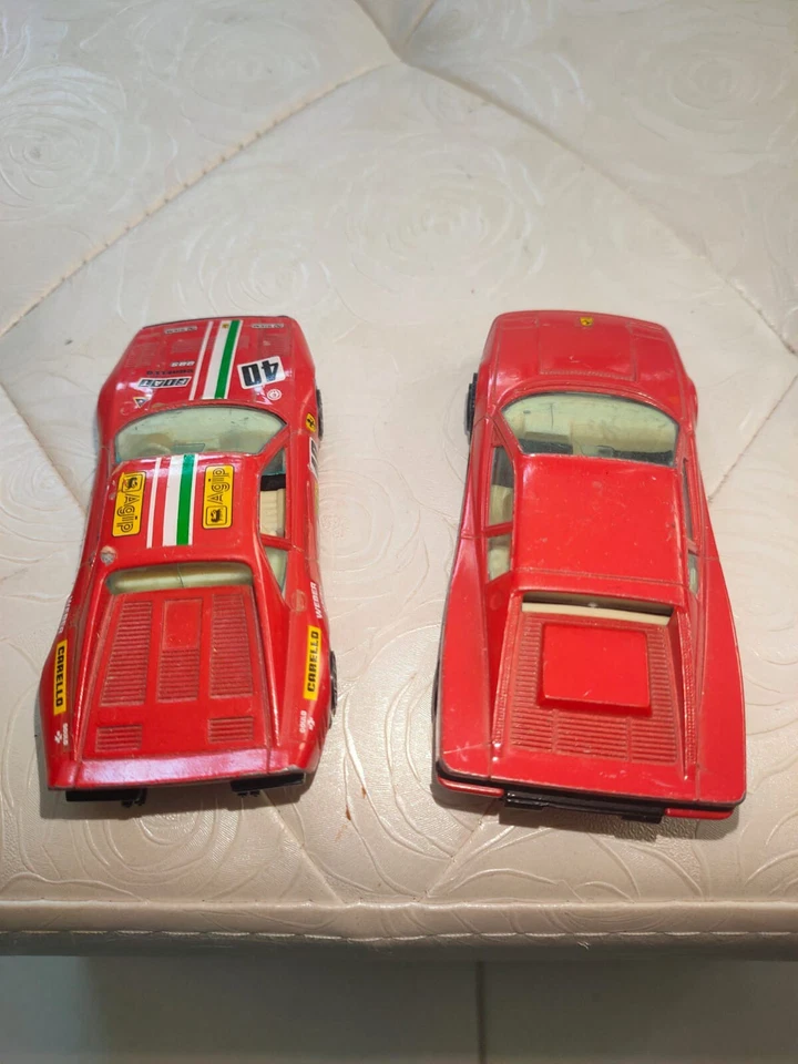 Ferrari GTO + Testarossa 1984 1/43 Burago Bburago Vintage No Maisto Solido - Immagine 4 di 4