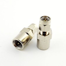 2pcs FME Male Plug to SMA Male Plug Straight RF Coax Connector Adapter
