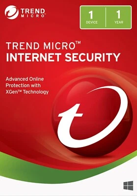 Trend Micro Internet Security 2026 1 PC 1 año | Versión completa / Actualización | UE DE