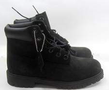 12907 Timberland 6 Inch Premium Boot Black Leather YOUTH  SIZE 5