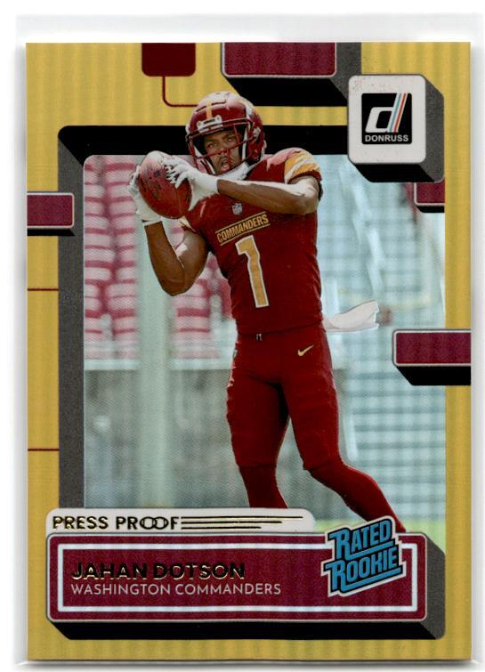 2022 Donruss #310 Jahan Dotson Press Proof Premium Commanders