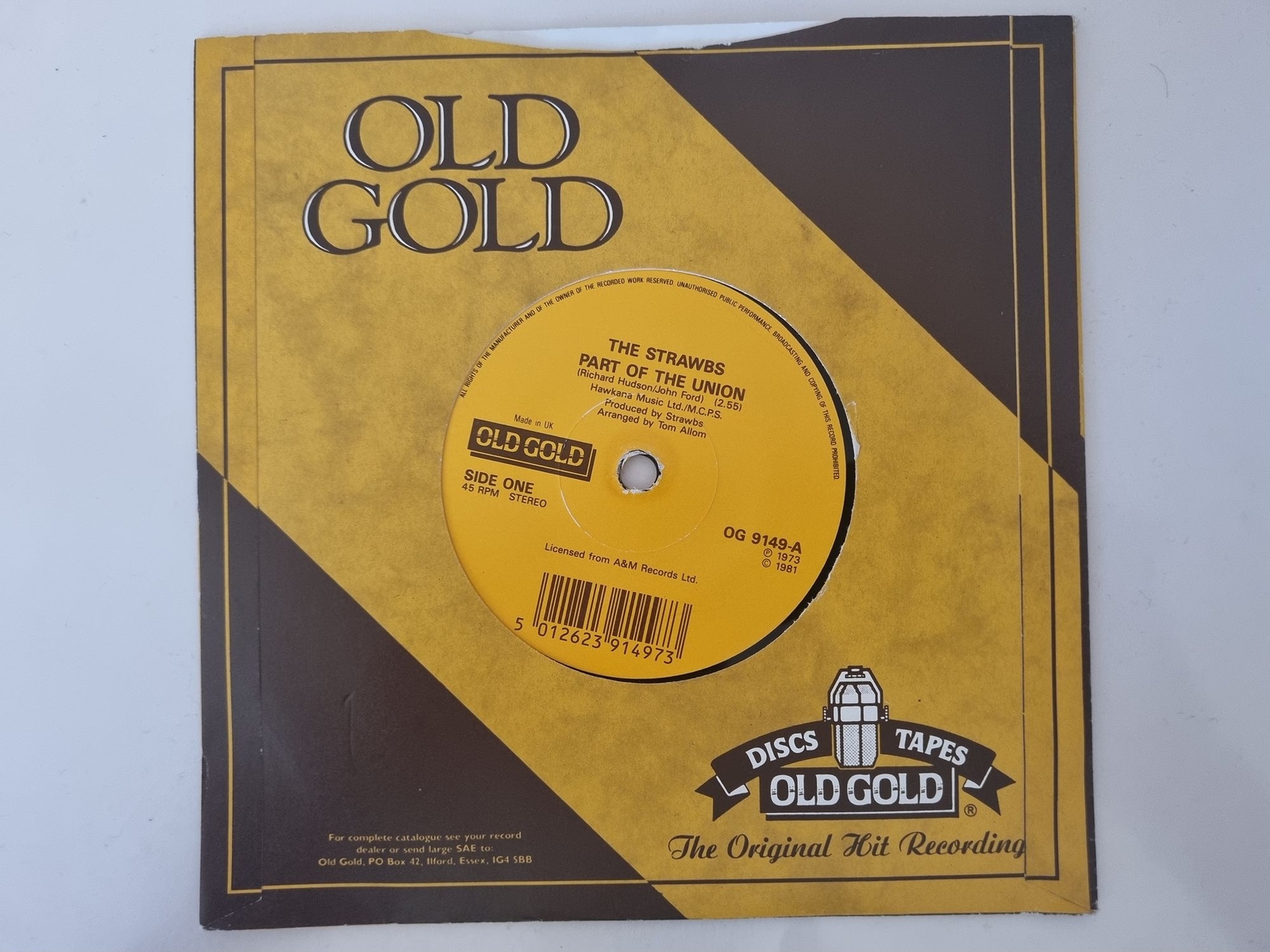 The Strawbs - Part of the union/ Lay down 7'' Vinyl UK