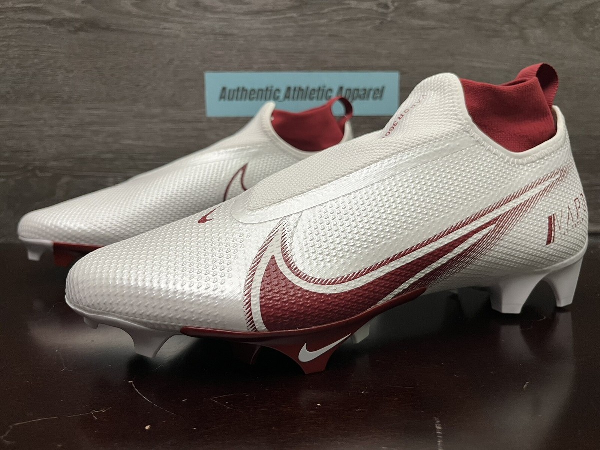 NEW Nike Vapor Edge Pro 360 Football Cleats CV6345-105 Size 13 White Burgandy Nike Vapor Edge Pro 360 Football Cleats CV6345-105 Size 13  main image 2