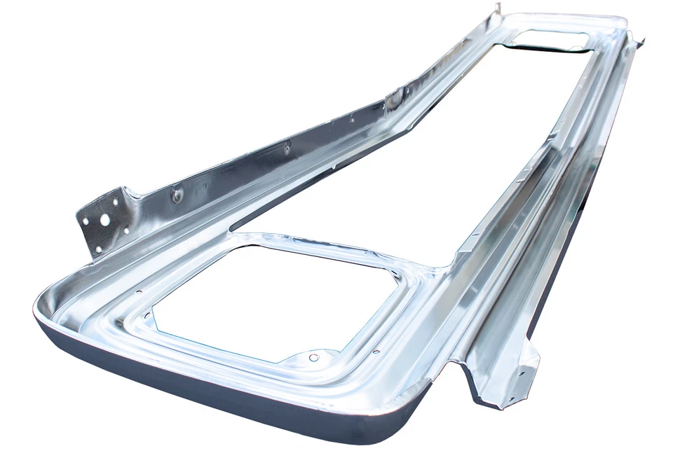 Carcasa de rejilla exterior e interior de aluminio pulido para camioneta Chevy C10 71-72 con biseles Foto 4 de 4