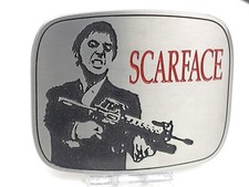 SCARFACE Metal Belt Buckle 3.75" x 3" Fits Belt Widths up to 1.5" - NEW 