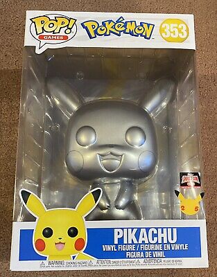 Pokemon Pikachu Silver Metallic 25th Anniversary 10
