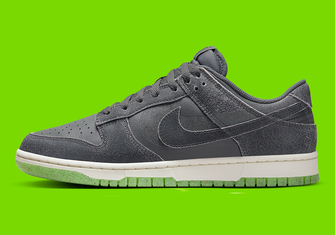 Кроссовки Nike Dunk Low Retro 2022 Halloween Iron Grey Scream Green DQ7681-001 sz 8.5 мужские