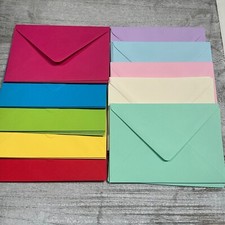 C6 Envelopes Bright & Pastel Colours 100gsm 50 Total 6? x 4?