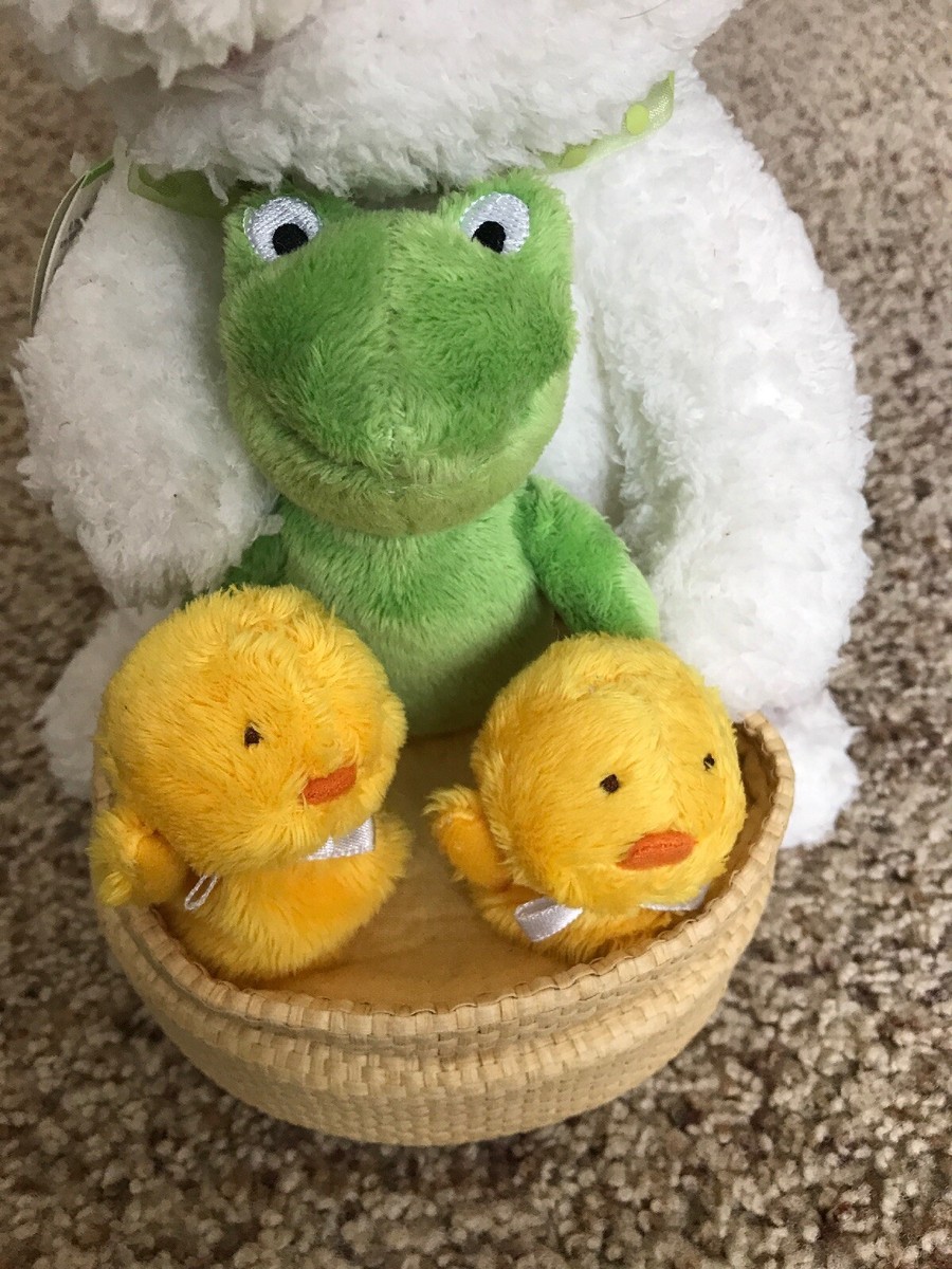 Hallmark Plush Spring Quartet Easter Bunny /Frog/Chicks Singing At