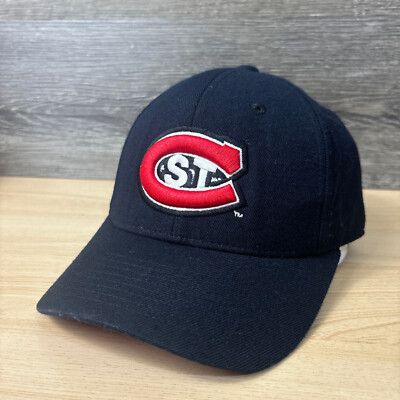 St. Cloud State Huskies Hat Cap Fitted 7 3/8 Navy Blue Zephyr