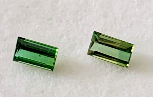 0.65k Green Tourmaline Pair. Natural. 5x3mm - Picture 1 of 10