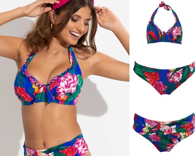 Pour Moi Heatwave Antigua Bügel Top, Bikini Slip oder Falten Slip