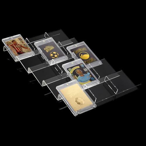 Pack Acrylic Card Sorting Tray5 Slot Trading Card Organizer Tray Game