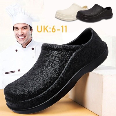 Oil Resistant Work Shoes Non Slip Shoes Cushion Chef Shoes Safety Water Kitchen