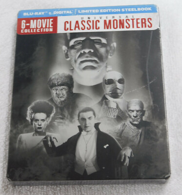 Universal Classic Monsters Collection Steelbook Blu-Ray NEW