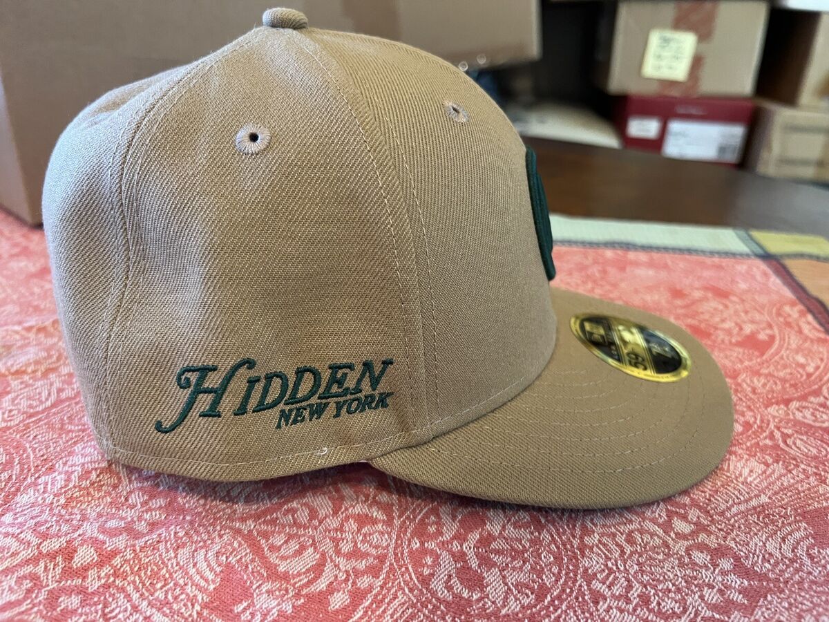 Hidden NY New Era Low Fitted Hat 7 3/8 NYC TAN GREEN | eBay Hidden NY New Era Low Fitted Hat 7 3/8 NYC TAN GREEN | eBay