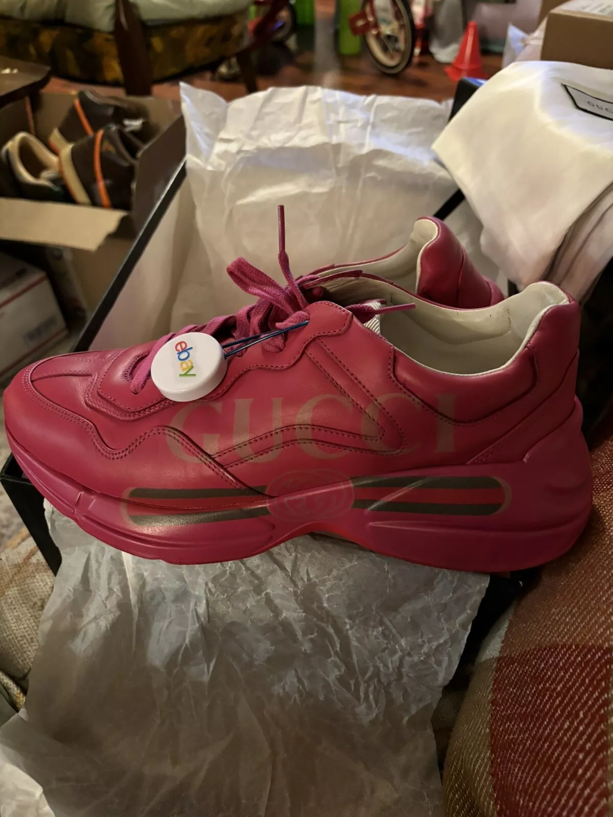 baskets gucci rhyton homme