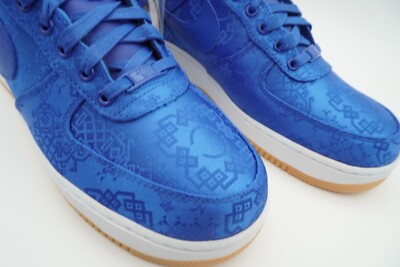 Nike Air Force 1 Low Premium Clot Royal Blue Silk Size 11 DS
