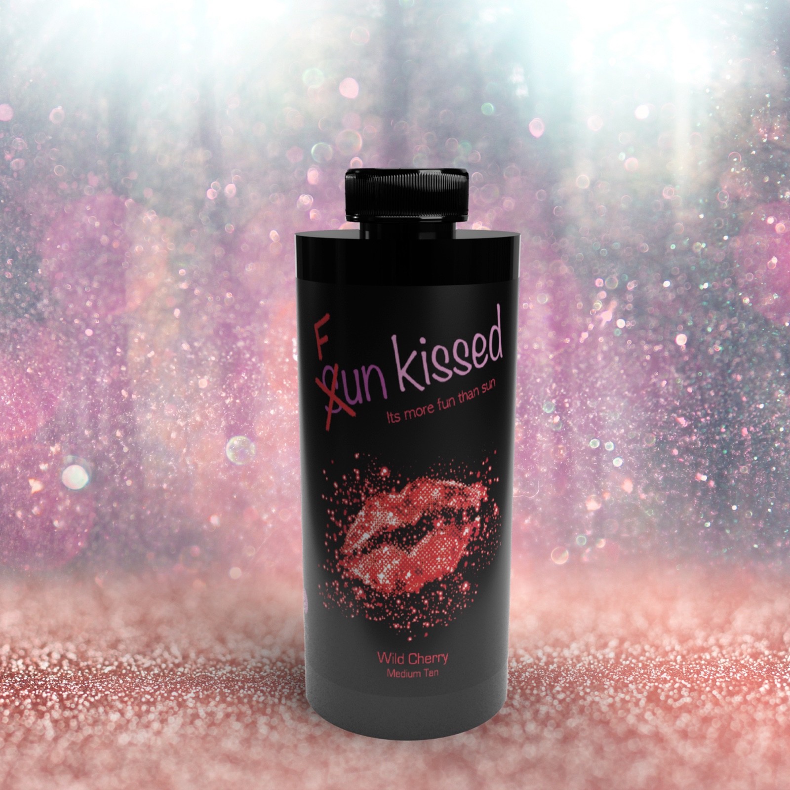 Funkissed Spray Tan Solution - 250ml Wild Cherry fragranced 10% medium tanning