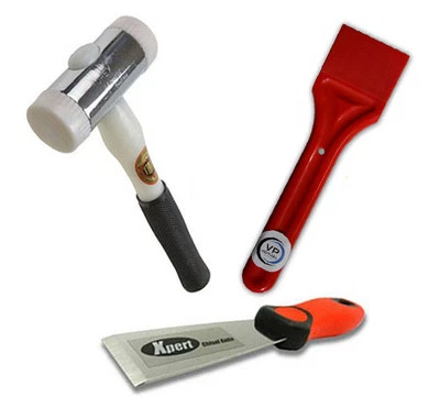 Glazing Tools - Xpert Chisel Knife, Glazing Shovel & Thor 710 Glazing Hammer
