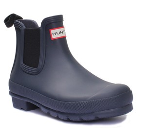 hunter chelsea boots navy
