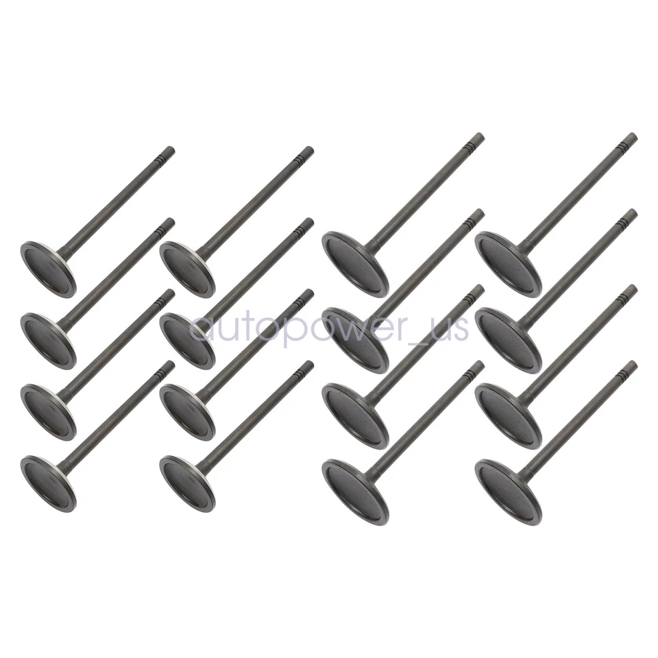 8pcs Intake+8pcs Exhaust Valves Fit 00-14 Ford Mercury Lincoln 4.6 5.4L 16V - Image 3 of 4