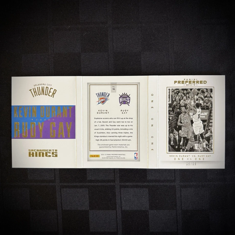 Folletos Panini Preferred Kevin Durant/Rudy Gay #16 VS 1 en 1 2014-15/99 Foto 2 de 2