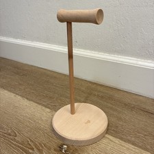 Logi Logitech Wooden Headset Headphone Stand Beech Wood