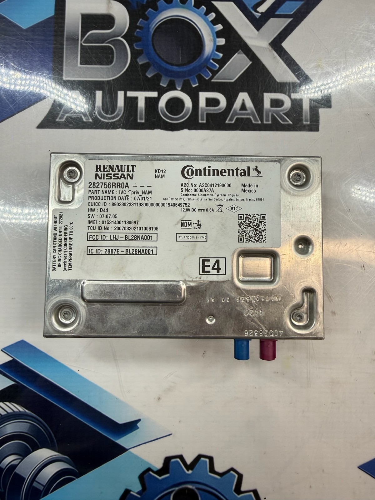 2021 -2023 NISSAN ROGUE TELEMATICS COMMUNICATION CONTROL MODULE 282756RR0A OEM